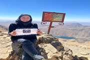 صعود موفق کارمند دانشکده دندانپزشکی به قله سنبران بام لرستان
