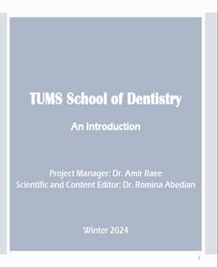 TUMS School of Dentistry Booklet